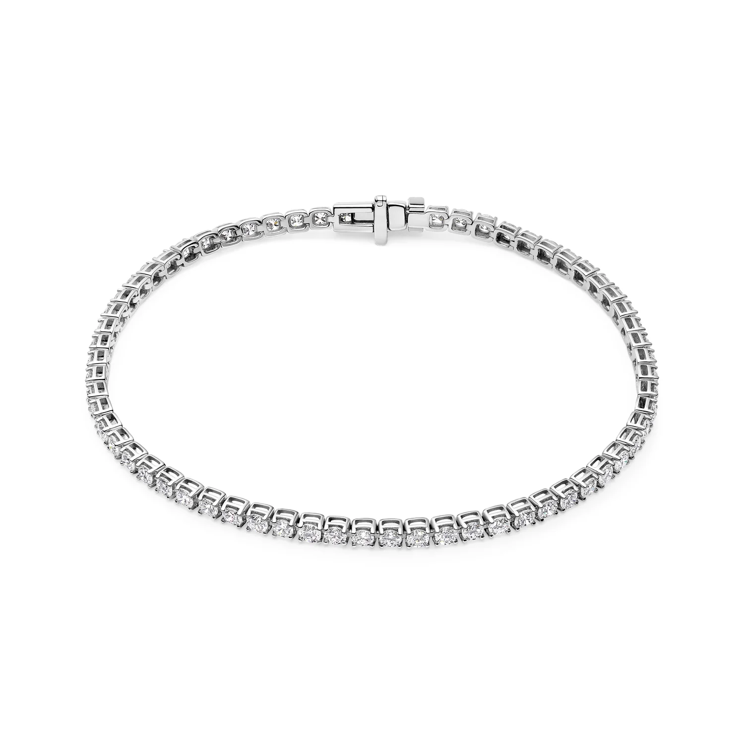 Bracelet Diamante Tennis - 14k yellow gold or white gold 2.7-3.24 ct TW G-H VS lab-grown diamonds - Image 3