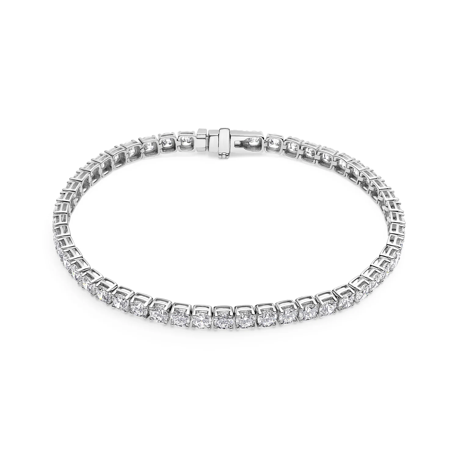 Bracelet Diamante Tennis - 14k yellow gold or white gold 5.64-6.72 ct TW G-H VS lab-grown diamonds - Image 3
