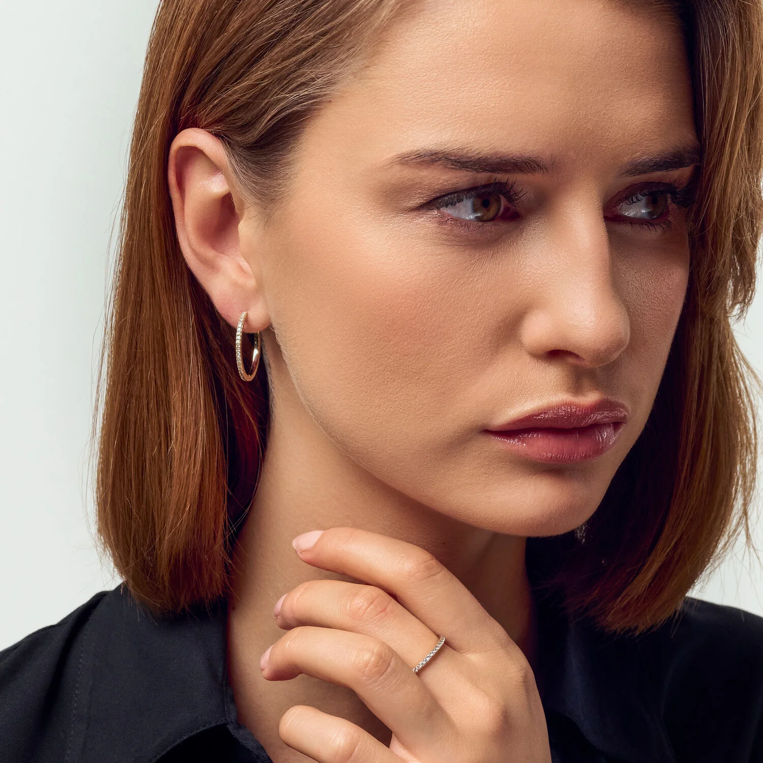 Earring Alba Single - 14k yellow gold or white gold 0.09-0.23 ct TW G-H VS lab-grown diamonds - Image 13