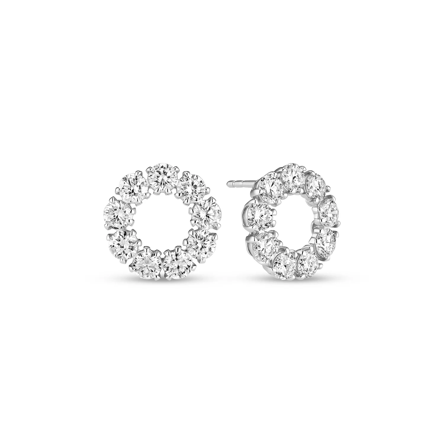 Earrings Bellina - 14k yellow gold or white gold, 1.80-2.60 ct TW G-H VS lab-grown diamonds - Image 5