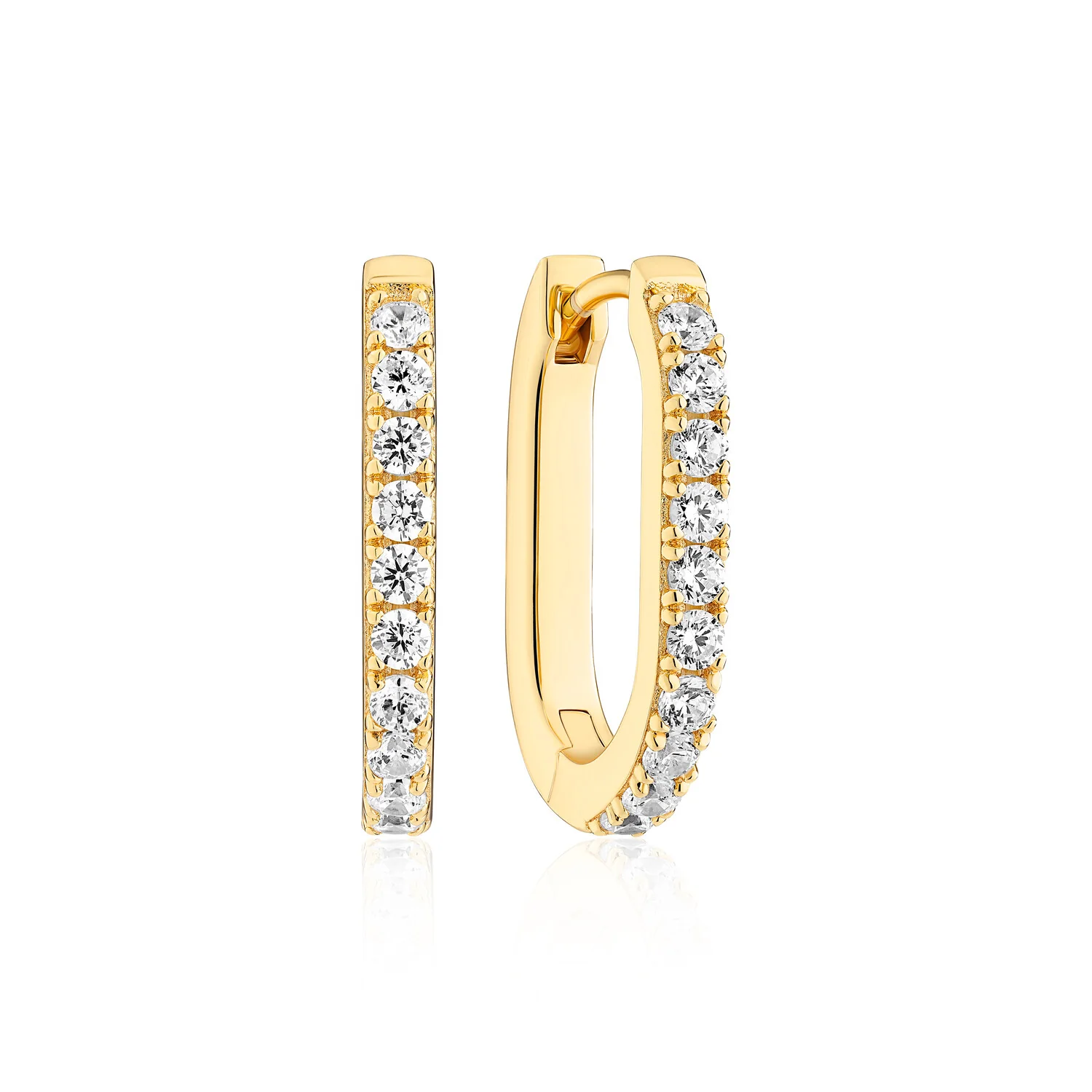 Earrings Capizzi with white zirconia - Image 4