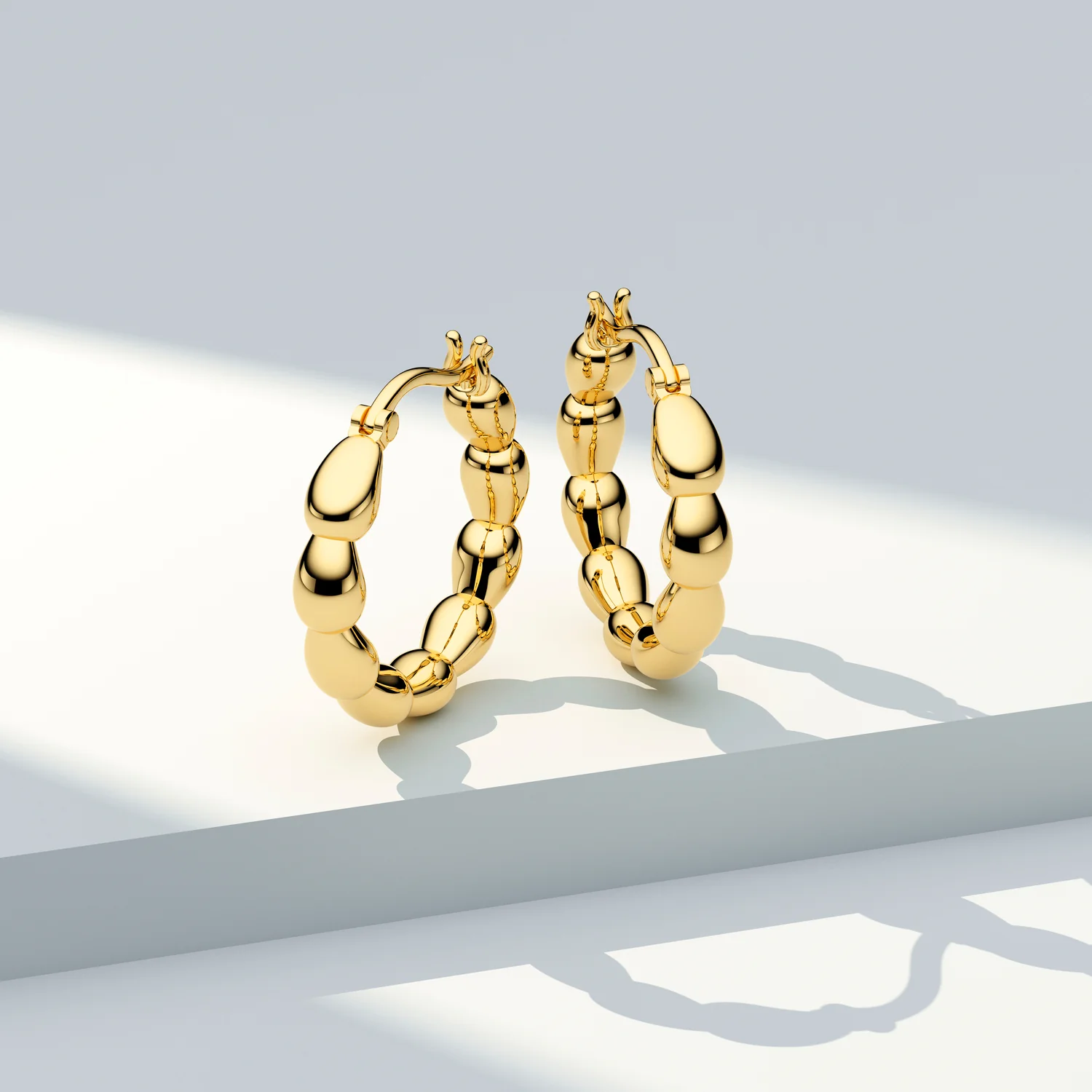 Earrings Goccia Cerchi Pianura - Image 6