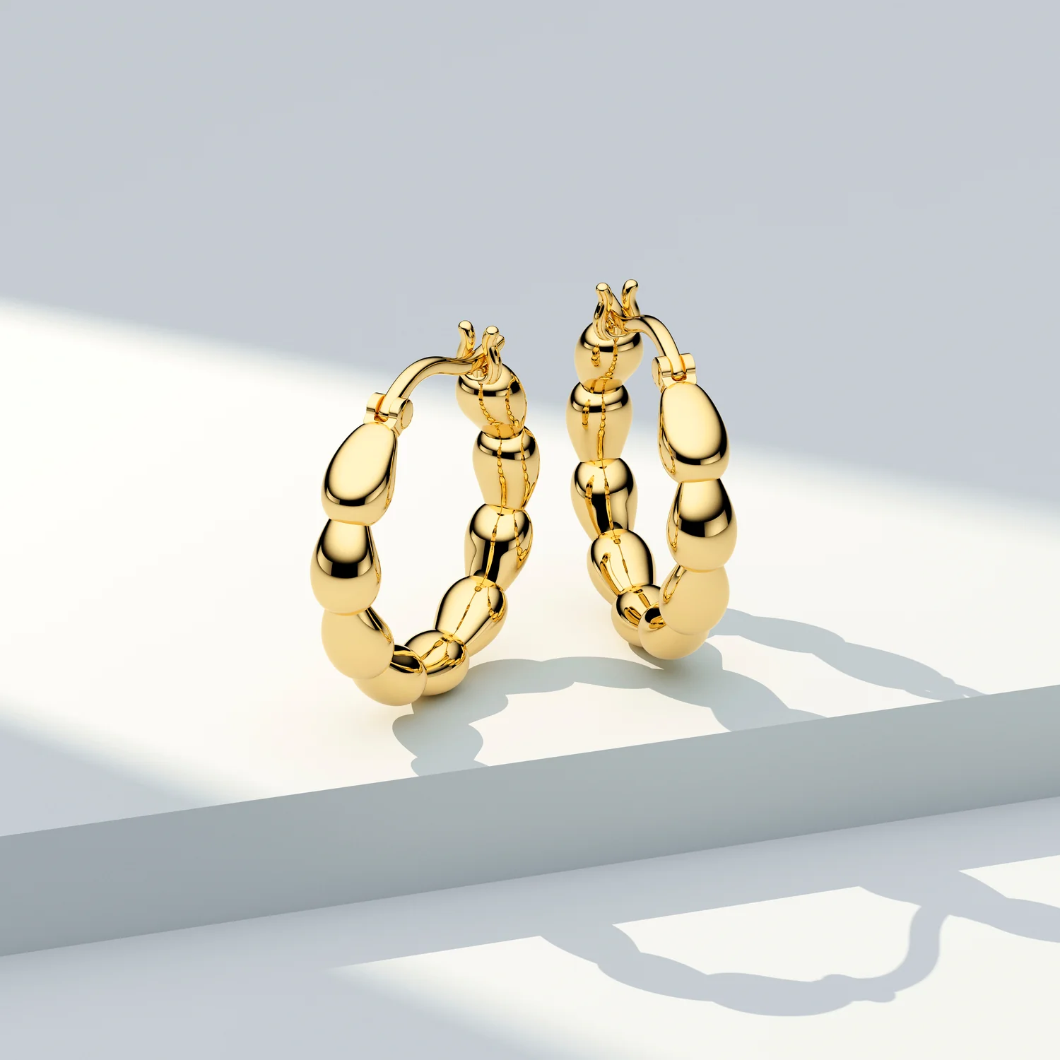 Earrings Goccia Cerchi Pianura - Image 9