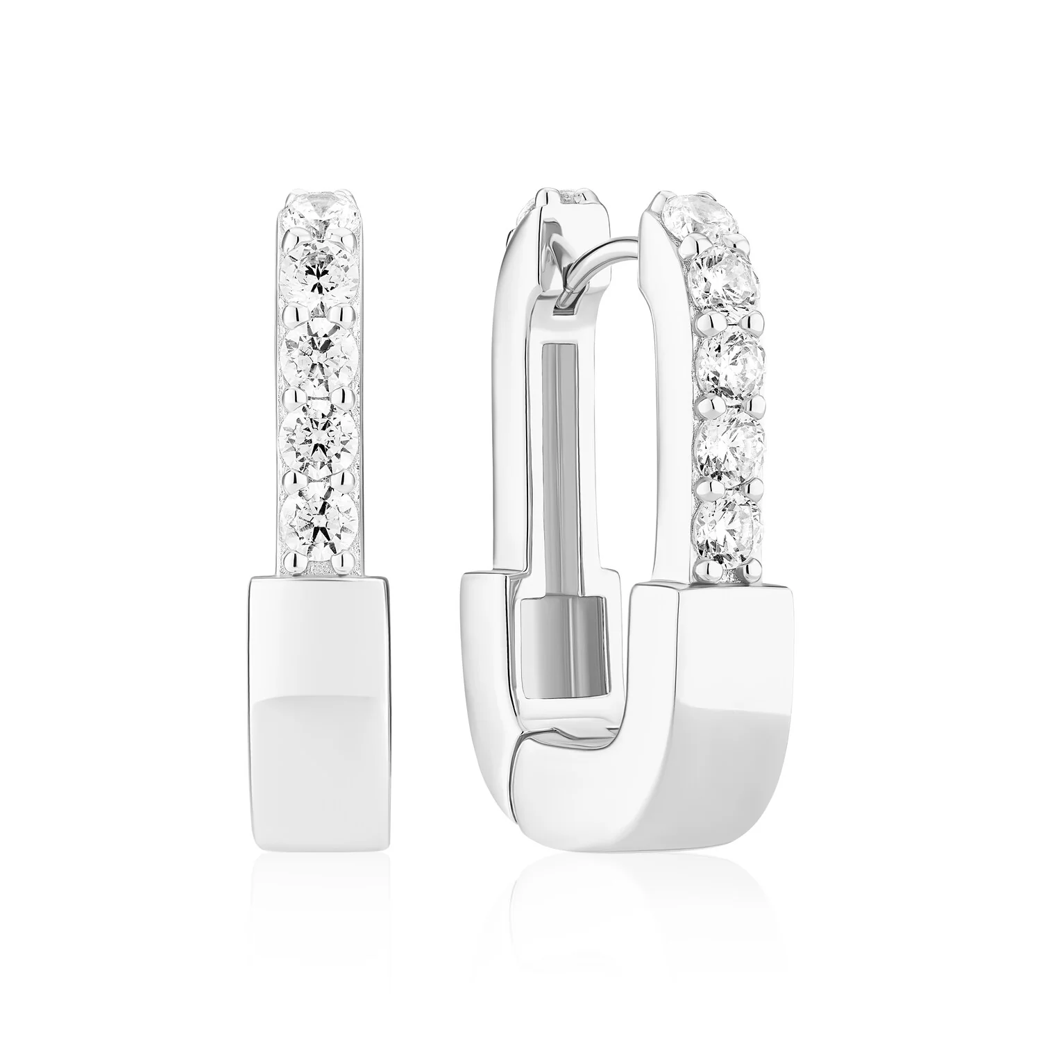 Earrings Maratea with white zirconia - Image 3