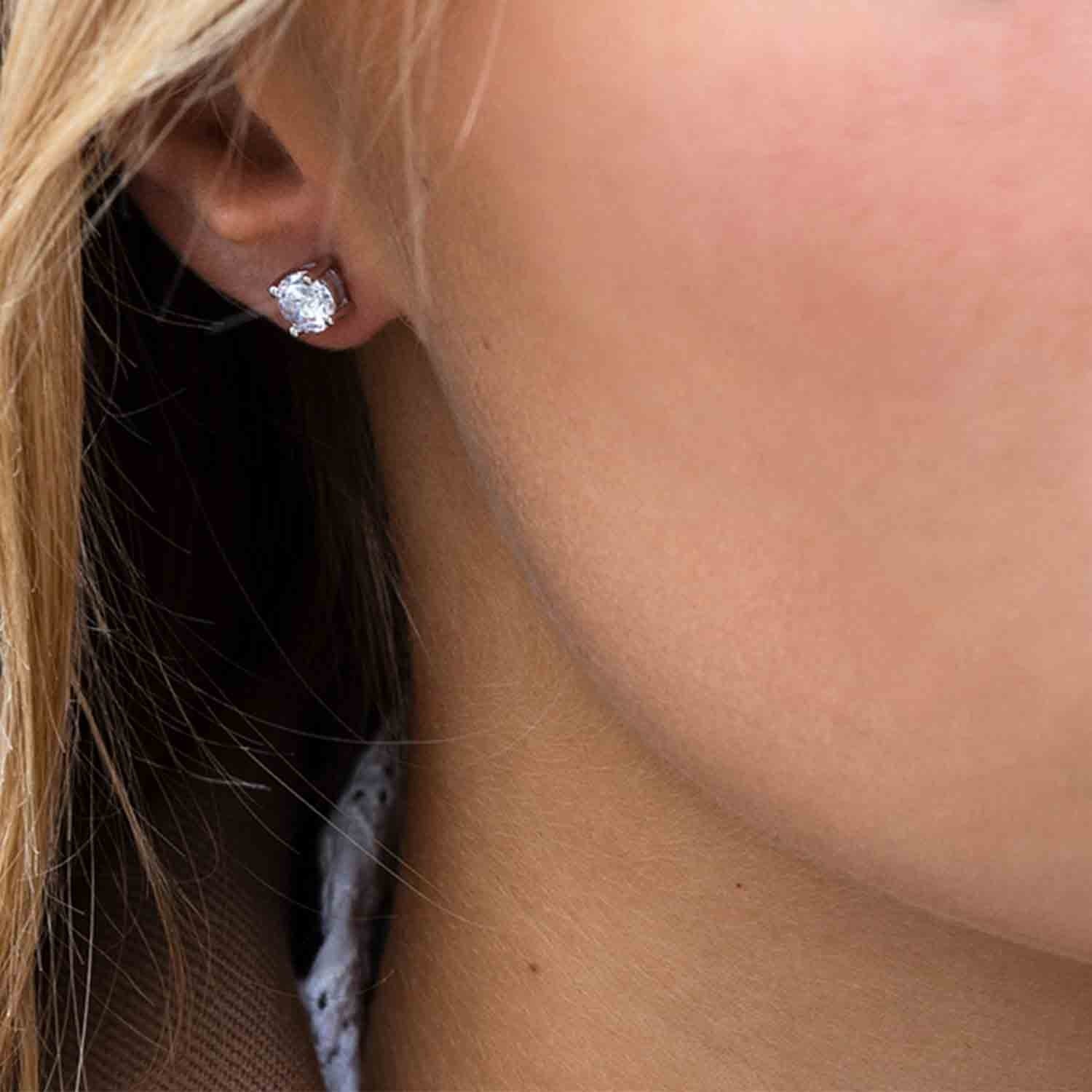 Earrings Princess Round - Image 11