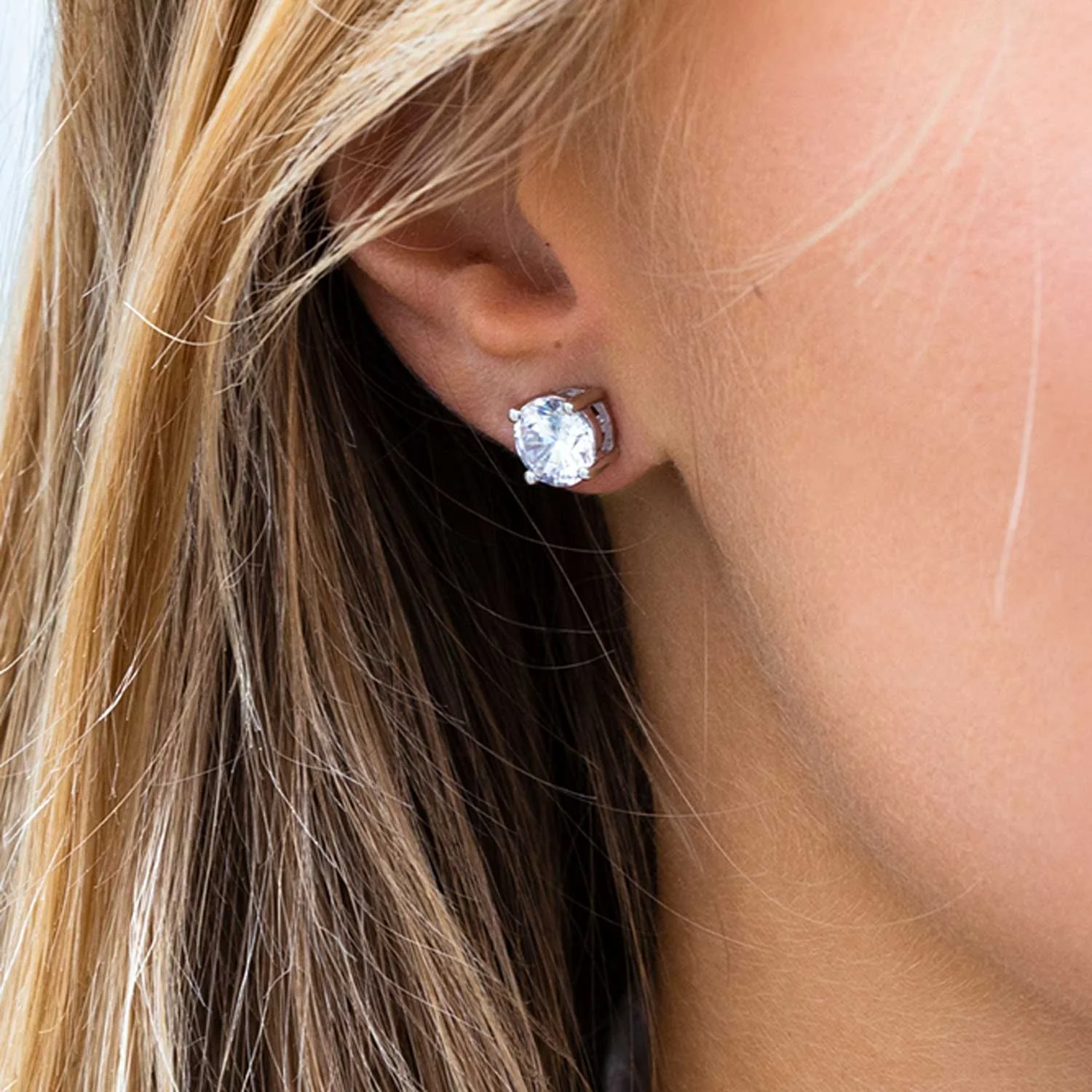 Earrings Princess Round - Image 13