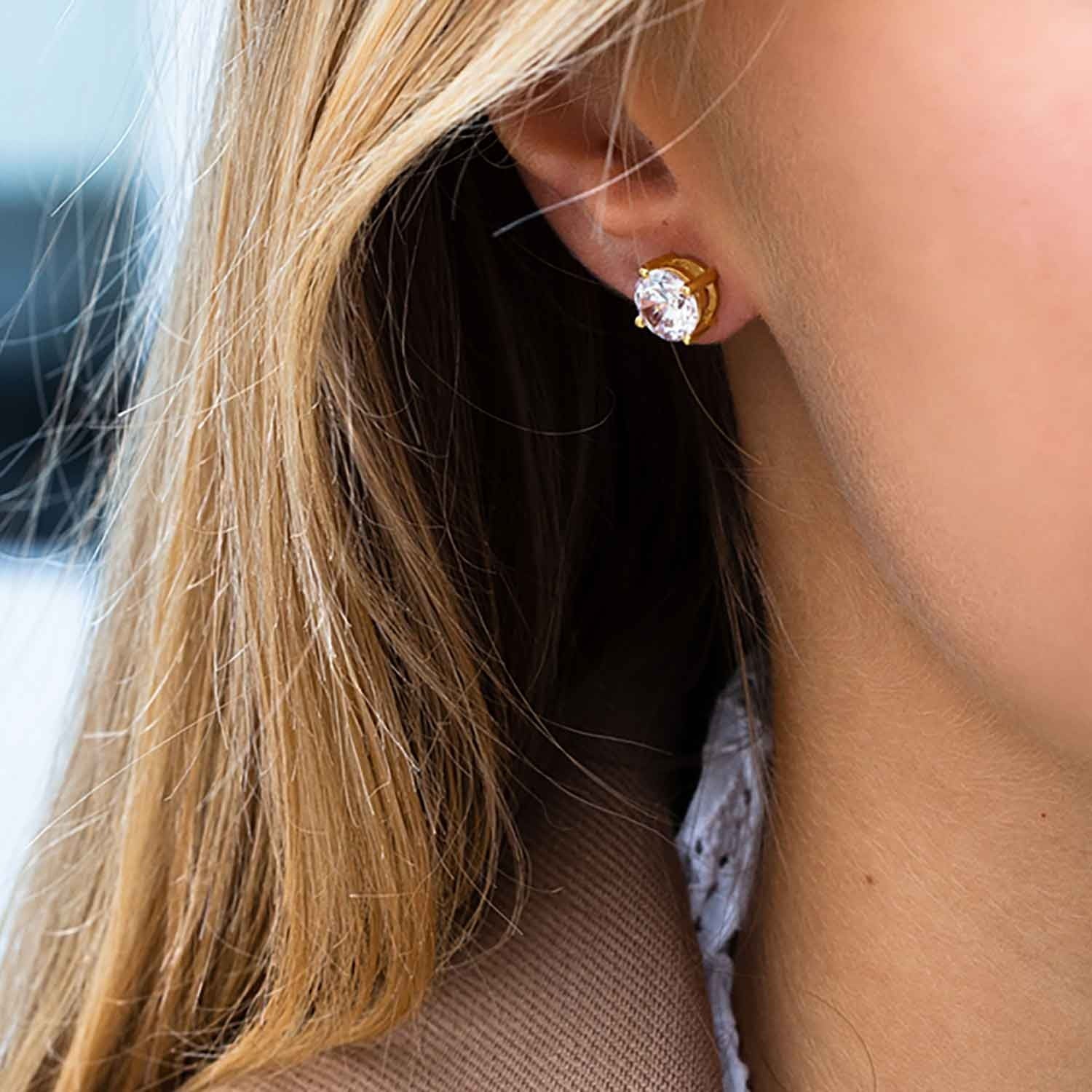 Earrings Princess Round - Image 15