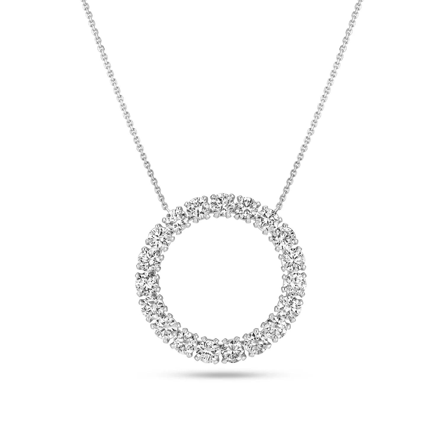 Necklace Bellina - 14k yellow gold or white gold, 1.90 ct TW G-H VS lab-grown diamonds - Image 3