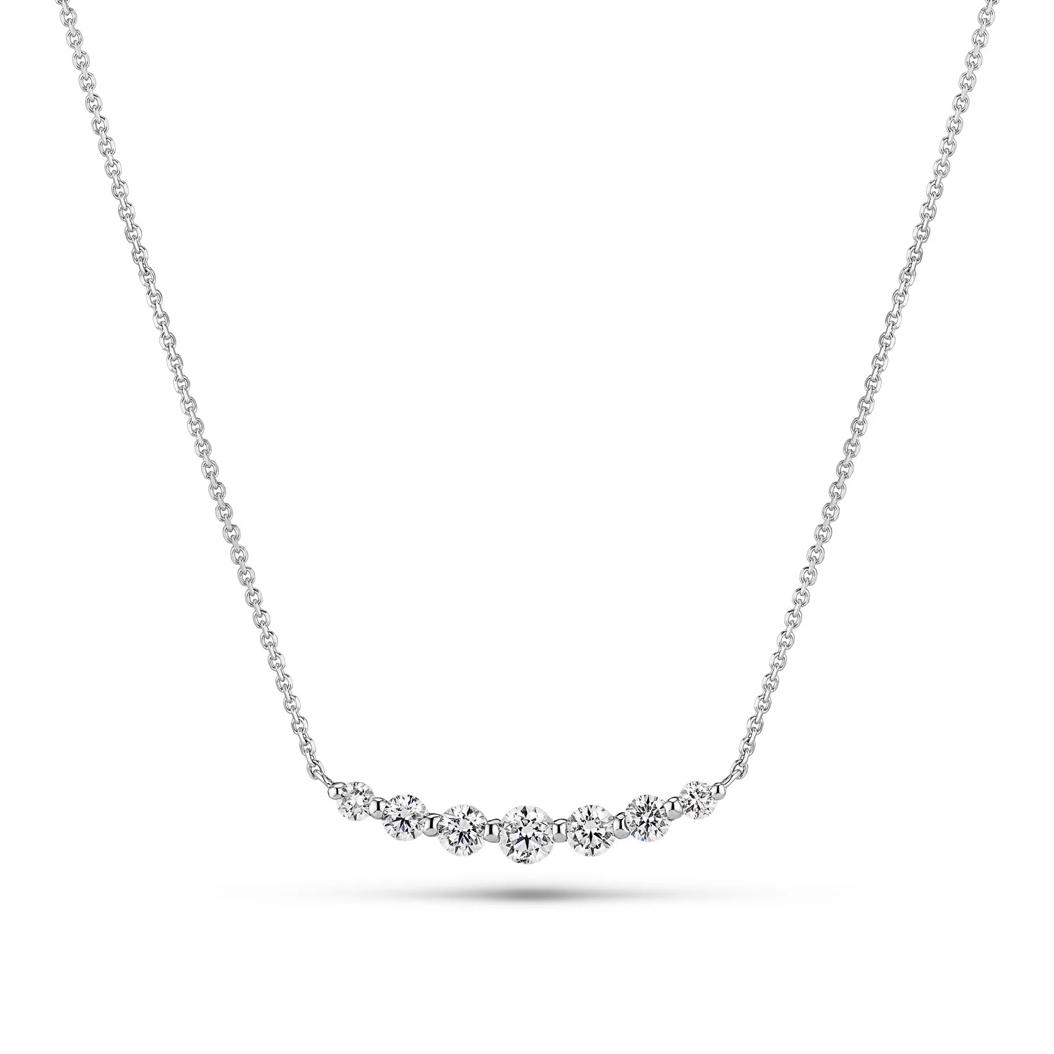 Necklace Tiara - 14k yellow gold or white gold 0.37-0.46 ct TW G-H VS lab-grown diamonds - Image 3