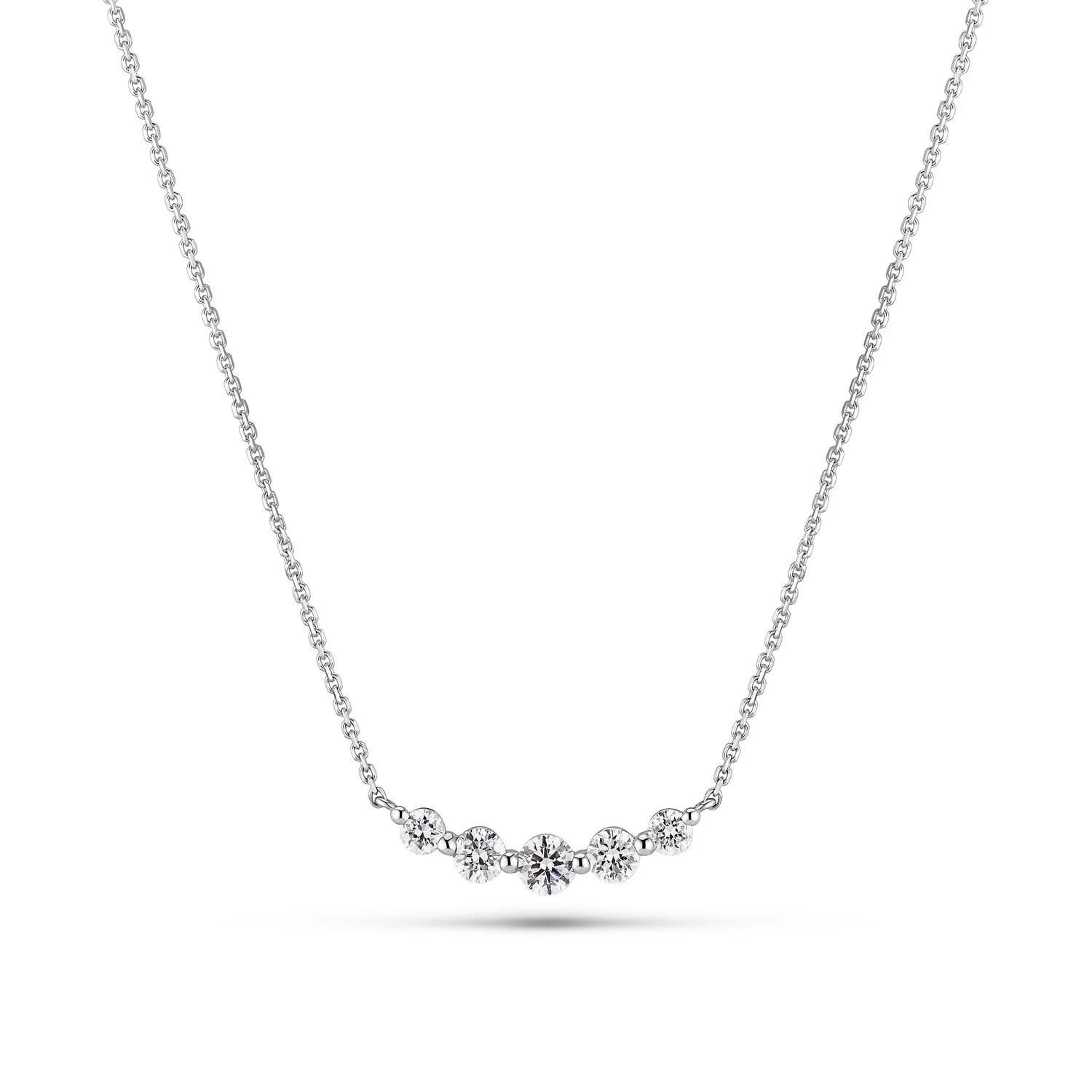 Necklace Tiara - 14k yellow gold or white gold 0.37-0.46 ct TW G-H VS lab-grown diamonds - Image 5