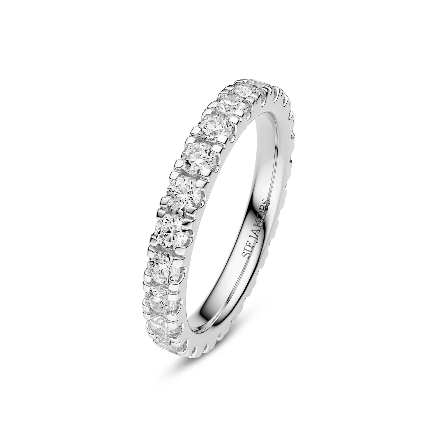 Ring Alba Eternity - 14k yellow gold or white gold 1.32-1.56 ct TW G-H VS lab-grown diamonds - Image 3