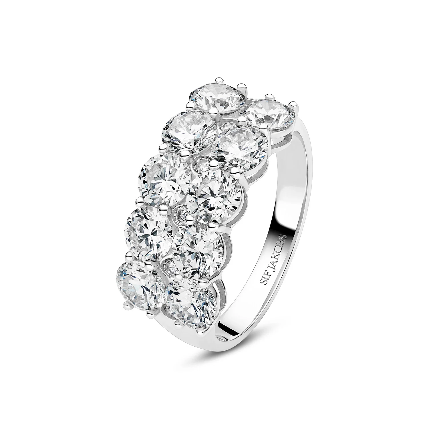 Ring Ariccia - 14k yellow gold or white gold 3.62 ct TW G-H VS lab-grown diamonds - Image 3