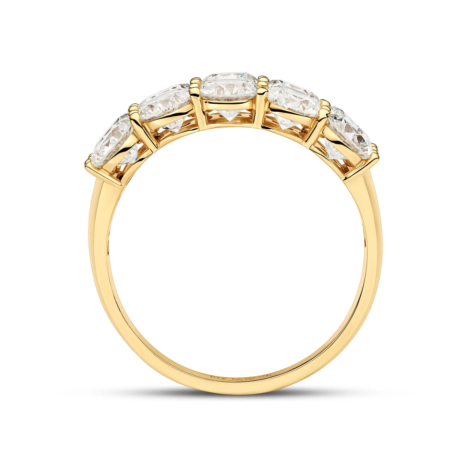 Ring Ariccia - 14k yellow gold or white gold 3.62 ct TW G-H VS lab-grown diamonds - Image 4