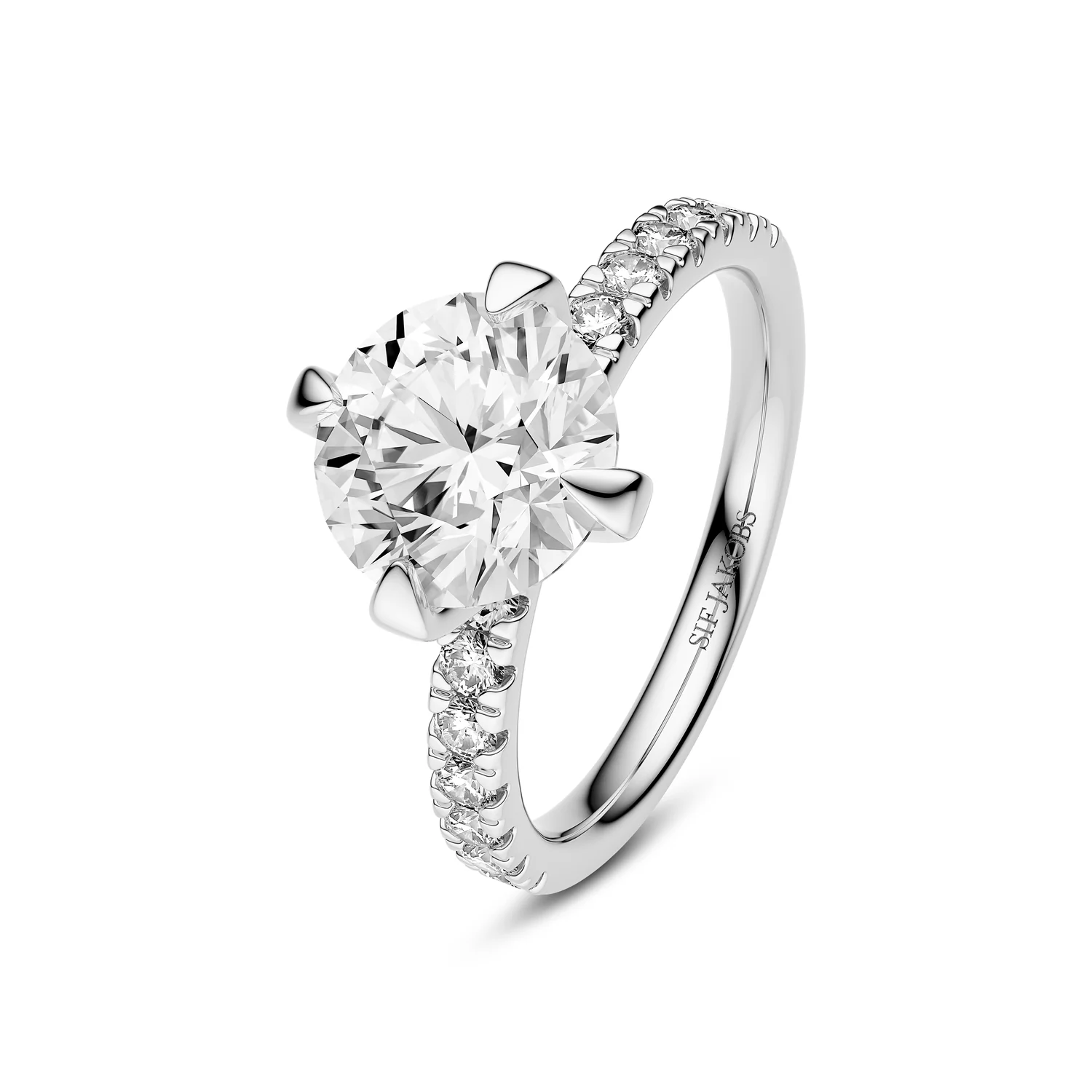 Ring Venice Solitaire - 14k yellow gold or white gold 0.50-3.00 ct TW G-H VS lab-grown diamonds - Image 7