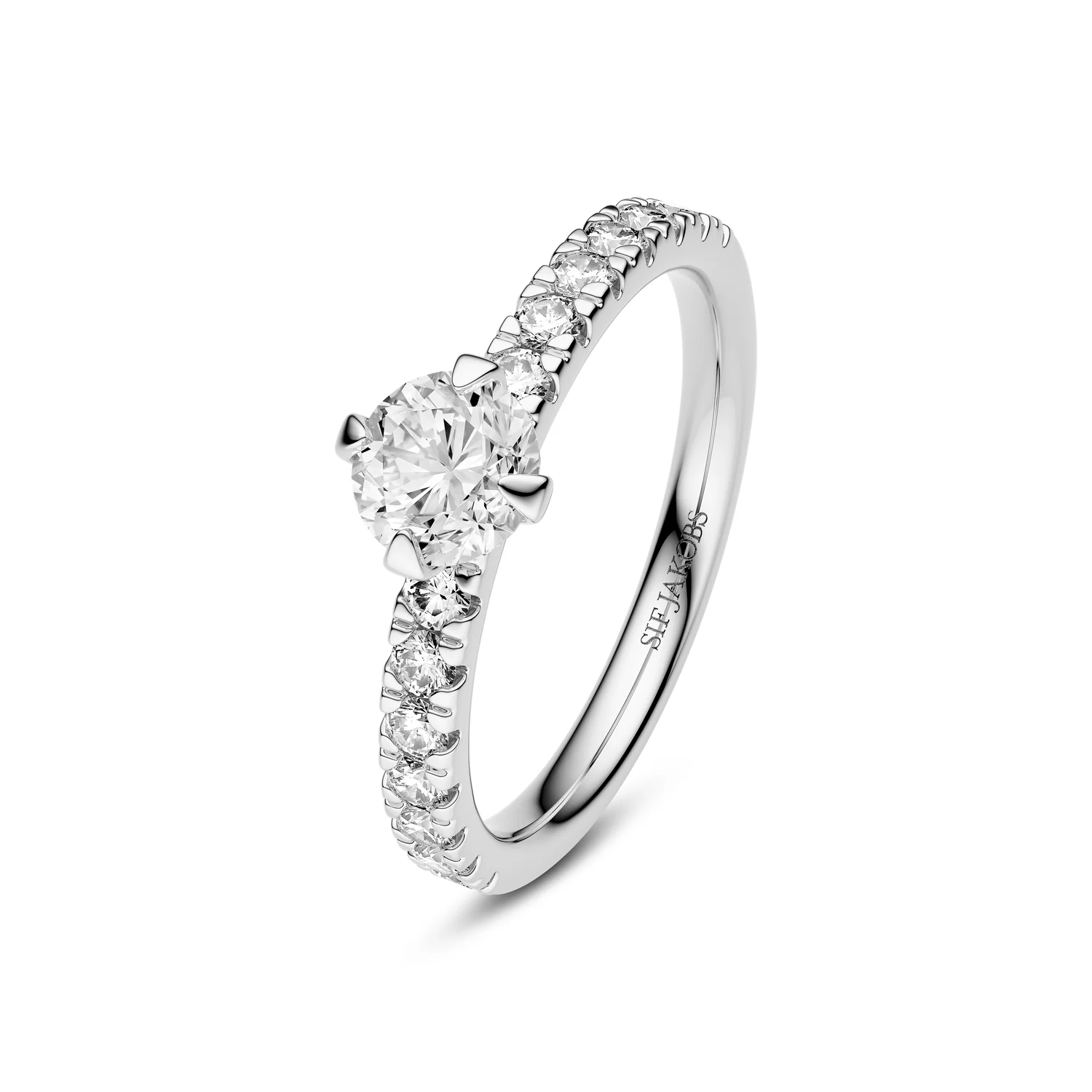 Ring Venice Solitaire - 14k yellow gold or white gold 0.50-3.00 ct TW G-H VS lab-grown diamonds - Image 9
