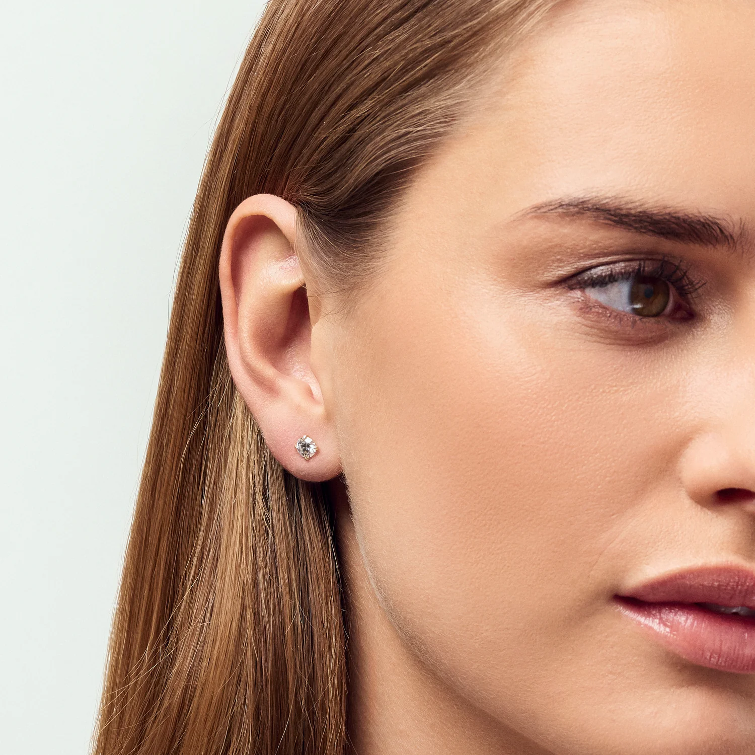 Solitaire earring Venice Single - 14k gold or white gold 0.11-0.50 ct TW G-H VS lab-grown diamond - Image 8
