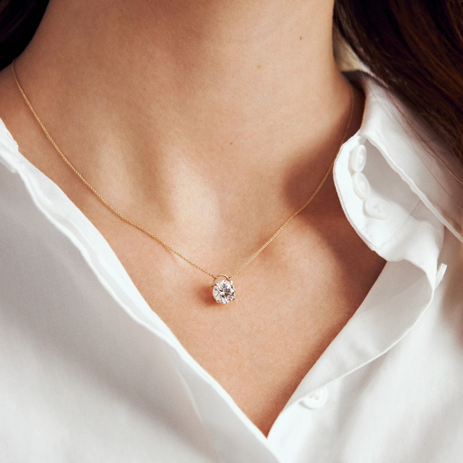 Necklace Venice - 14k yellow gold or white gold 0.50-2.00 ct TW G-H VS lab-grown diamond - Image 8