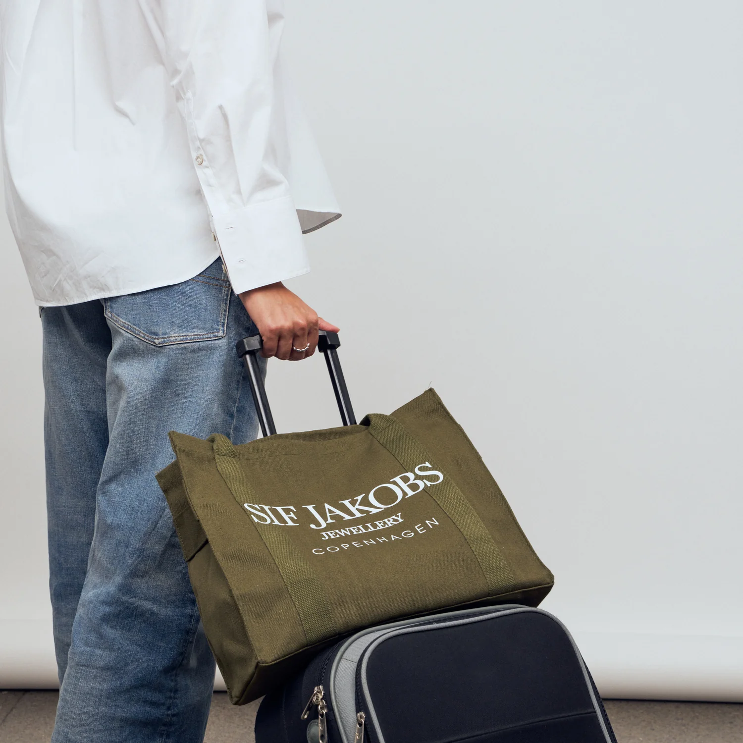 Tote bag Khaki Green - Image 3